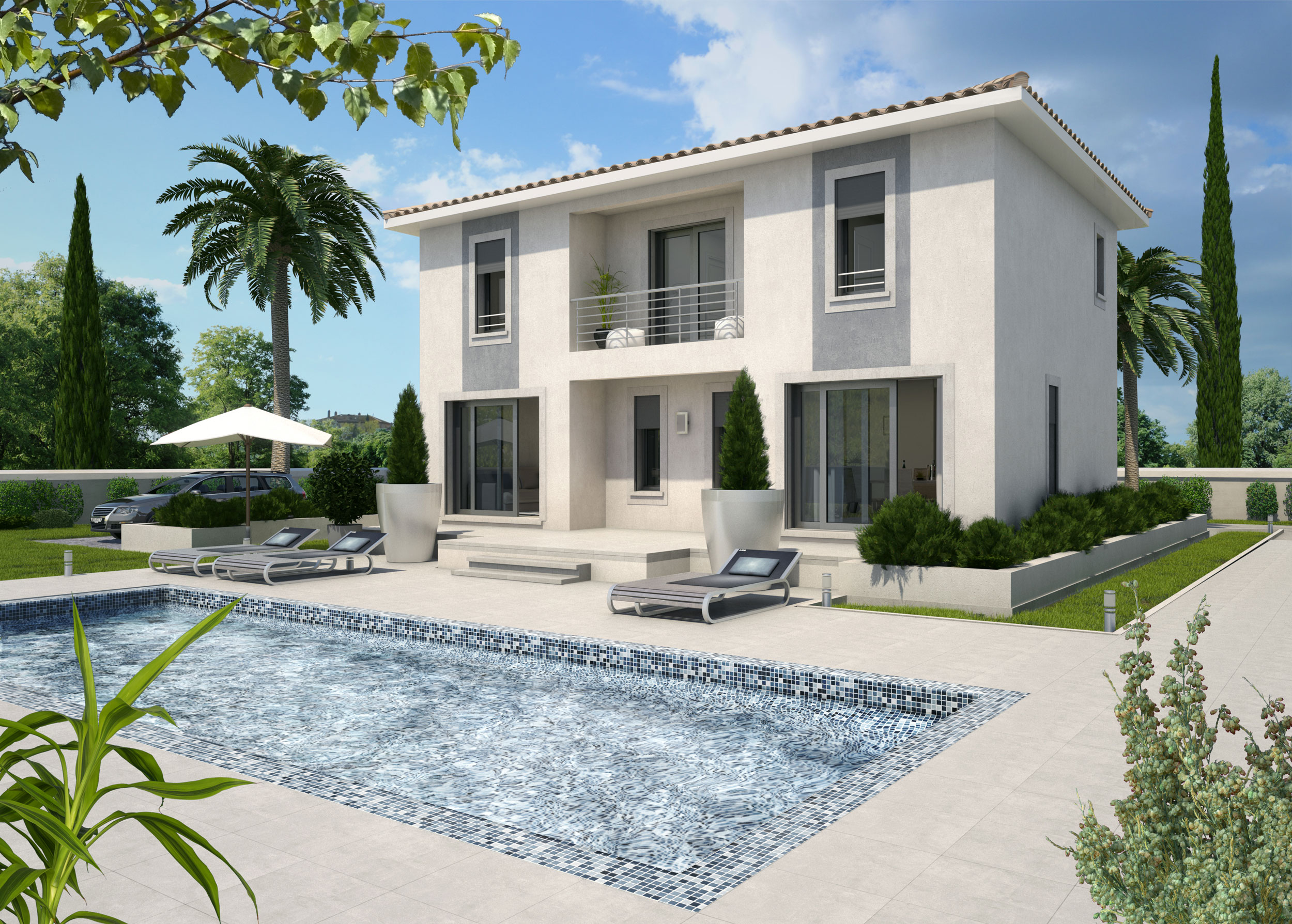 Image 3d Maison individuelle promotion immobilière